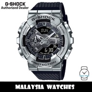 (OFFICIAL WARRANTY) Casio G-Shock GM-110-1A Analog Digital Stainless Steel Metal Bezel Black Resin Watch GM110 GM-110