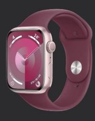 蘋果官網 全新未拆 Apple Apple Watch S9 GPS 45mm(鋁金屬錶殼搭配運動型桑椹色S/M錶帶)