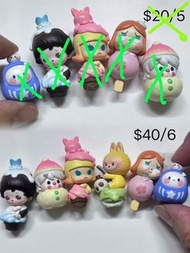 Pop Mart 萌粒 Labubu Skullpanda Crybaby // 2手 Hirono 小野 及 Minion 手辦Figure