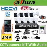 Dahua 2MP With audio CCTV Package 4CH 8CH CCTV KIT Remote monitoring CCTV camera  dahua package KIT