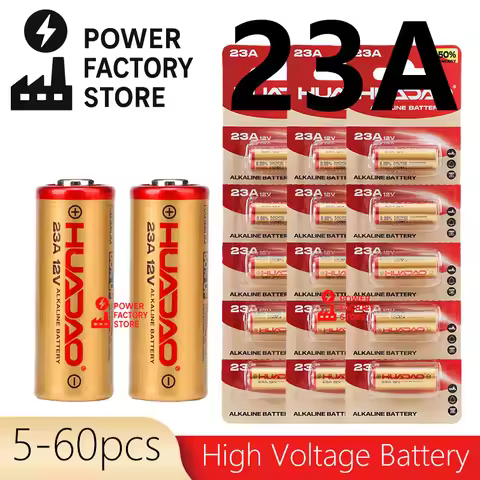 23A 12V Alkaline Battery Long Lasting - Compatible with A23, E23A, GP23A, L1028 - for Doorbell, Remo