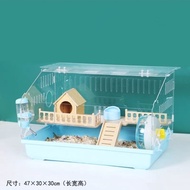 Hamster cage acrylic 47cm with tray base
