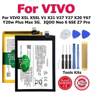 B-73 B-X7 B-U6 BK-B-55 B-D2 B-76 BK-B-68 Battery For VIVO X5L X5SL V1 X21 V27 Y27 X20 Y67 Y20w Plus 