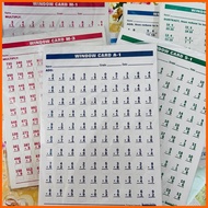 ∆ WINDOW CARDS A-1,S-1,M-1,D-1,A-2,S-2,M-2, D-2,A-3,S-3,M-3, D-3,A-4,S-4,M-4,D-4 (SOLD PER SET 4PCS