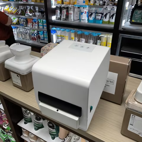 CH431 300dpi Thermal Shiping Transfer Label Ribbon Printer with Auto Cutter Label Sticker Barcode Pr