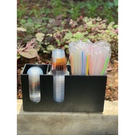 Standing shelf 4 B. 2 cup compartments, 2 convenient straw compartments Kitchen, interior mdf wood p