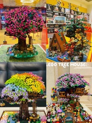 LEGO Four Seasons Tree House Building Block Sakura Rainbow Assembly Building Block Girl Large DIY High difficulty Gift Toy 21318