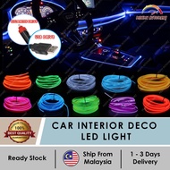 CHEAPEST HOT  LED Car Interior Lighting Decorative Light Strip Deco Wire Accessories PROTON PERODUA 