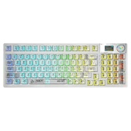 AULA F98 PRO 95 key hot swappable Intelligent Screen Mechanical Transparent Keyboard With RGB Backli