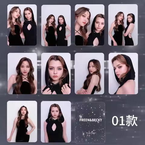 New Freenbecky Same Double Sided Rounded Small Card Sticker Photo Collection LES Postcard