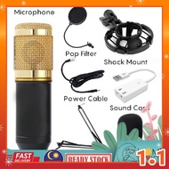 🇲🇾 [Ready stock] original BM800 Live video mic & speaker set