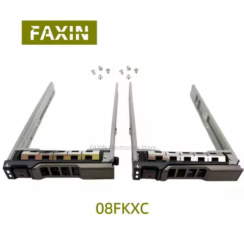 2pcs New 2.5" SAS SATA Hard Drive Tray Caddy 08FKXC for Dell PowerEdge T440 T640 T430 T630 T620 T710