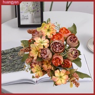 huangyan|  High Quality Faux Flowers Artificial Silk Flowers Realistic Silk Rose Artificial Flower for Home Wedding Decor Exquisite Craftsmanship Simulation Rose Southeast Asian