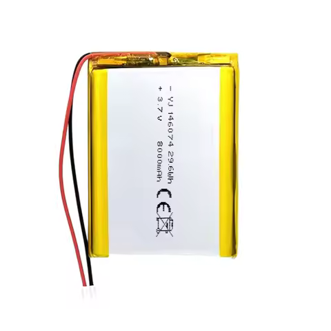 High Capacity 146074 Li-ion Polymer Battery 3.7V 8000mAh Rechargeable Cell for Power Banks, LED Devi
