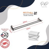 🔥Ready Stock🔥😍ANTHILL TRANZ SERIES😍 Penyangkut Tuala /Double Rod Towel Bar (750mm) TLB-00940/ 毛巾架