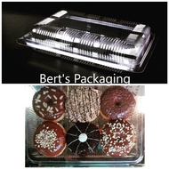 Bekas Donut 6 Biji (10pc) 9" x 6" Cake Case 10pcs / Dessert Case / Loyang Kek 9 inci / 9in Cake Box 