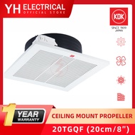 KDK 8"/ 10" inch Ceiling Mounted Ventilating Fan / Exhaust Fan 20TGQF /25TGQ7