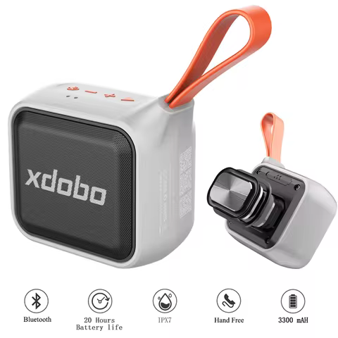 XDOBO Bluetooth Speaker Prince 1995Ⅱ12W Mini Portable Subwoofer Wireless Speaker BT/TF TWS Motorcycl