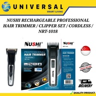 [SG SHOP SELLER] NUSHI RECHARGEABLE PROFESSIONAL HAIR TRIMMER / CLIPPER SET / CORDLESS / NRT-1018