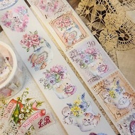 3.5CM水彩和紙紙膠帶【all pretty stamps for you!】5米附離型紙