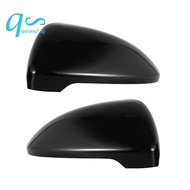 2 Pieces For Golf 7 Mk7 7.5 Gtd R for Touran L E-Golf Side Wing Mirror Cover Caps Bright Black Rearview Mirror Case Cover 2013-2017