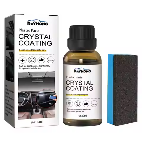 30ml Car Refurbishing Agent Plastic Refurbished Plating Coating Agent Wax Panel Auto Interior Crysta