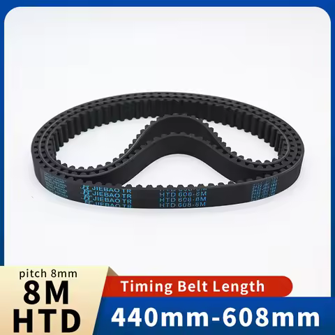 HTD8M Tming Belt HTD 8M Belt Length 440 448 456 464 472 480 488 496 504 512 520 528 536 544 552 560 