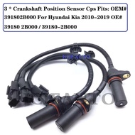 3 x New Crankshaft Position Sensor Cps 391802B000 for Hyundai Kia 2010-2019 OE#  39180 2B000 / 39180