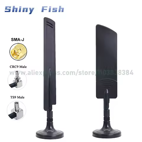 5G Router Antenna High Gain CPE Pro Strong Magnetic Sucker Antenna 3M Cable SMA/TS9/CRC9 for B310 B3