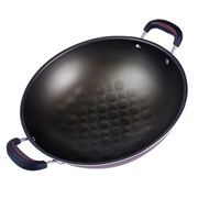 3D diamond pan Non-stick pan round bottom household pan large pan Suitable gas stove