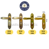 BRONZE DOOR LOCK M_025 AVAILABLE IN COLORS 18K, DSF AND RG - 25CM LONG - INSTALLING WOODEN DOORS FRO