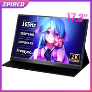 Monitor Gng Portabel 17.3 Inci 2K 165Hz, Tampilan Gng Dual Speaker Hdr