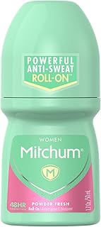 Mitchum for Women Roll On, Anti-Perspirant &amp; Deodorant, Powder Fresh, 1.7 Oz (Pack of 6)