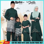 Baju Kurung RIAU LALITA Labuh Set Family Raya 2022 Kurta Lelaki Set ayah anak Kurung Sulam Tenun
