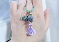 親翠 天然翡翠 冰烏雞美人魚尾暴牙兔項鍊 | 生肖兔 | 童趣兔兔