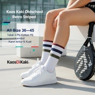 Socks - Oldschool Motif Socks Maroon StripedSkate Navy/ Army/
