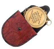 NauticalMart A Father Is Neither an Anchor Engraved Compass Best Gift for Dad, Dad's Birthday Gifts,
