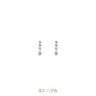 Triple Pear Essential Diamond Earrings - ต่างหู