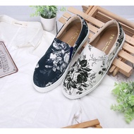 Fufa Shoes &lt; Brand &gt; 1BD43 Jiangnan Ink Print Lazy