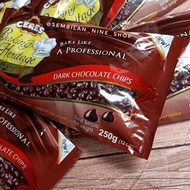 Rr4 Ceres Baking Heritage Dark Chocolate Chips 250 Gram Chocolate Chip Black Goods | RR4❅ CERES BAKING HERITAGE DARK Chocolate CHIPS 250 GRAM Cokelat Chip Hitam Barang Bagus