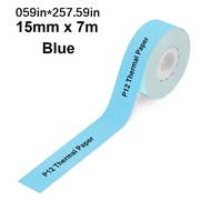 Giấy Nhãn Màu Liên Tục phomemo D30 (15mm x 7m) Tương thích cho máy in nhãn P12/P15/P50/Q30/D30 in nh