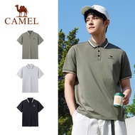 CAMEL Men's POLO Shirt Short Sleeve Summer Breathable Lapel T-shirt