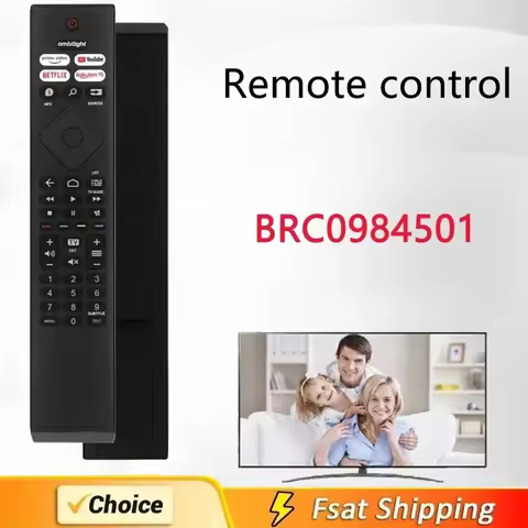 BRC0984501 For Philips Android Smart Network TV Remote Control 398GR10BEPHN0041BC 4K UHD Android TV 
