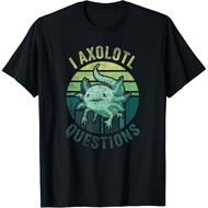 I Axolotl Questions Retro Funny Cute Axolotl T-Shirt