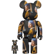 Bearbrick Johannes Vermeer Girl With Pearl Earring 400%+100%