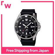 [Casio] CASIO Watch Diver S Watch MDV-106-1AV Black × Silver Men S Overseas Model