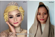 Jasa Makeup dengan Hijab Disney / Jasa Rias Wajah Makeup Pengantin Makeup Wisuda Makeup Pesta dll