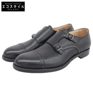 Uno Piu Uno Uguale Tre 男士雙扣僧侶鞋，近全新，黑色，43碼，MRG580