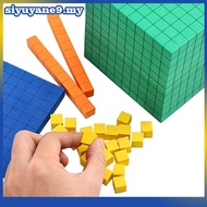 SINE Ten Blos Complete Set Kids Math Plaything Math Blos Plastic Base Ten Set Cube Kids Math Playthi