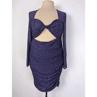 Plus size 1XL dress violet